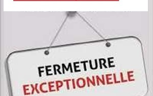 Salle indisponible le samedi 15 Novembre 2025