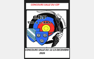 CONCOURS SALLE CEP 2026 du 12 au 13 décembre 2026